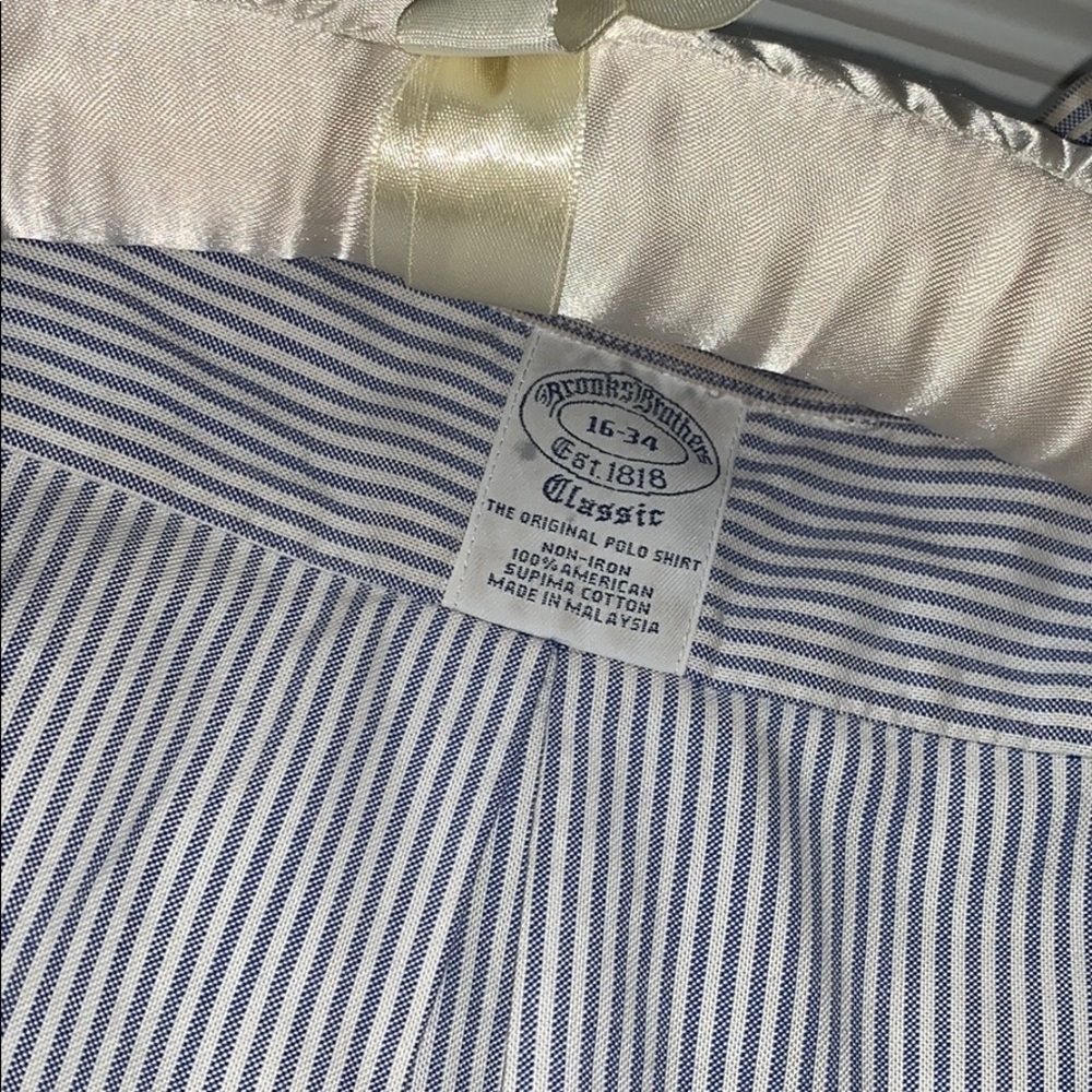 BrooksCool® Classic-Fit Dress Shirt Non-Iron - Picture 6 of 8